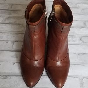 COACH Melody Wedge Leather Booties